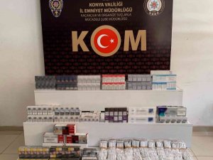 Konya’da Gümrük Kaçağı Sigara Ele Geçirildi