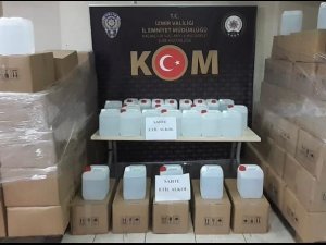 Dezenfektan Görünümünde Satışa Sunulan 8 Ton Sahte Etil Alkol Ele Geçirildi