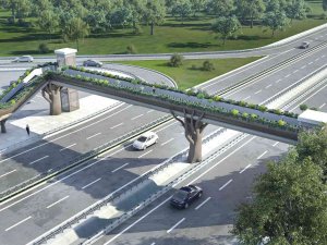 Ormanya’nın Konseptine Uygun Üst Geçit Yapılıyor