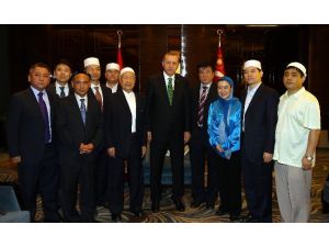 Erdoğan Çin İslam Cemiyeti Temsilcilerini Kabul Etti