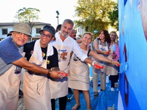 Manavgat’ta Antik Side’de Duvar Boyama Etkinliği