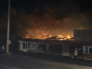 Bursa’da Samanlık Alev Alev Yandı