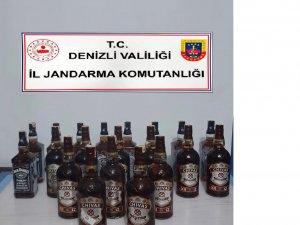 Jandarmadan Sahte Bandrollü Alkol Operasyonu