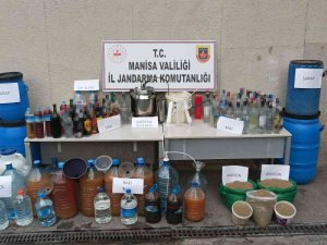 Manisa’da 1 Ton Kaçak İçki Ele Geçirildi