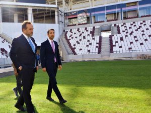 Milletvekili Ağar, Yeni Stadyumu Gezdi