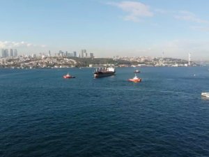 İ̇stanbul Boğazı’nda Arıza Yapan Kuru Yük Gemisi Ahırkapı’ya Çekilmeye Başlandı
