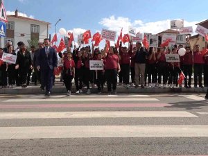 Öğrenciler Yaya Önceliğine Dikkat Çekti