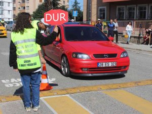 Giresun’da “Yayalara Öncelik Duruşu, Hayata Saygı Duruşu" Etkinliği