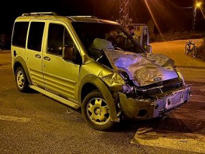 Samsun’da Hafif Ticari Araç Tır İle Çarpıştı:1 Yaralı