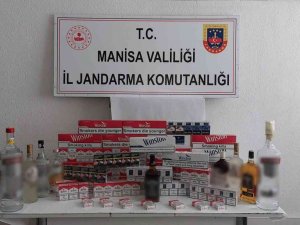Kula’da Kaçak Sigara Ve İçki Ele Geçirildi