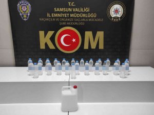 Samsun’da 26 Şişe El Yapımı İçki Ve 5 Litre Etil Alkol Ele Geçirildi