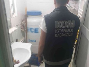 Sultangazi’de Operasyon: 485 Litre Doluma Hazır Alkol Ele Geçirildi