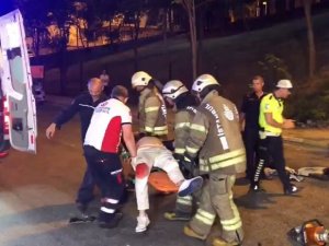 Ümraniye’de Otomobil Refüje Çarpıp Köprüden Aşağıya Düştü: 1 Ölü, 1 Yaralı