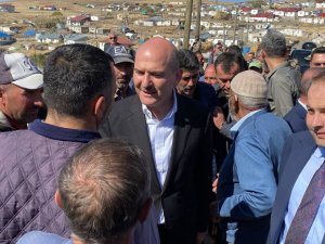 İ̇çişleri Bakanı Süleyman Soylu Deprem Bölgesinde