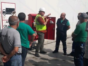 Kağıt Fabrikasındaki Yangın Tatbikatı Gerçeğini Aratmadı