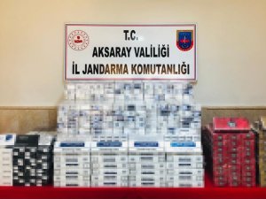 Aksaray’da Jandarmadan Kaçak Sigara Operasyonu