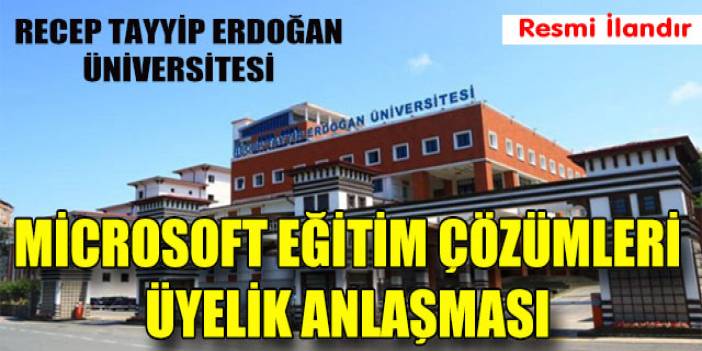 Microsoft Eğitim Çözümleri Üyelik Anlaşması