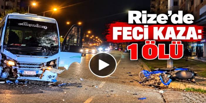 Rize'de Trafik Kazası: Motosiklet Sürücüsü Hayatını Kaybetti