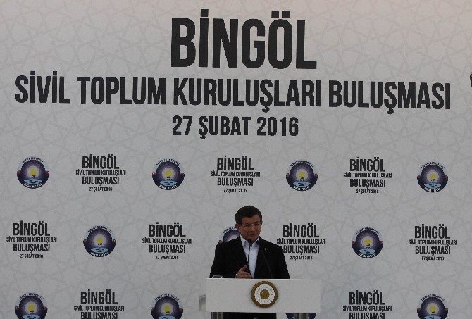 Başbakan Davutoğlu Bingöl’de Stk’larla Buluştu