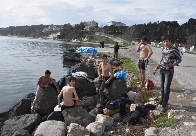 Sinop’ta Şubat Ayında Deniz Keyfi