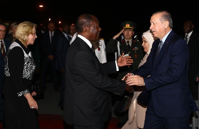 Cumhurbaşkanı Erdoğan Fildişi Sahili’ne Geldi