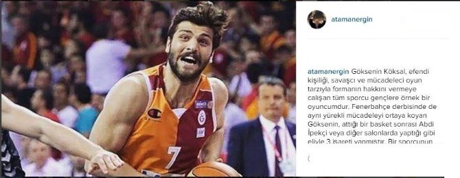 Ergin Ataman: "Göksenin’in Hareketini Başka Yere Çekmek Vicdansızlıktır"