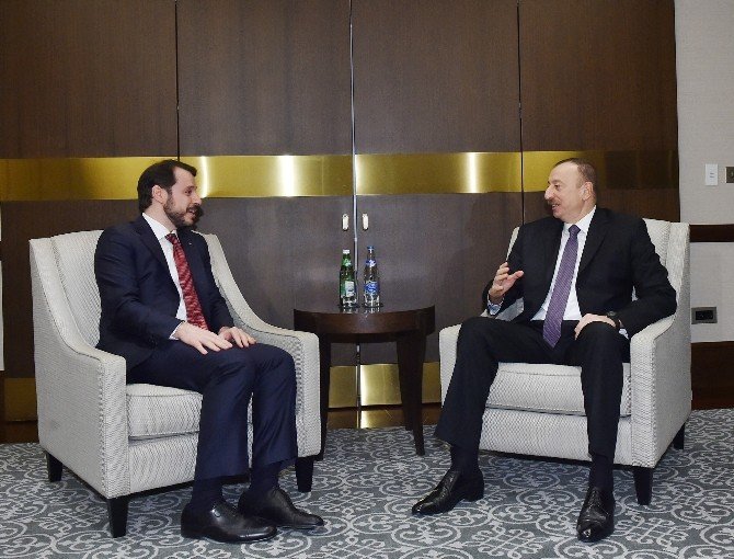 Berat Albayrak, Azerbaycan Cumhurbaşkanı Aliyev Tarafından Kabul Edildi