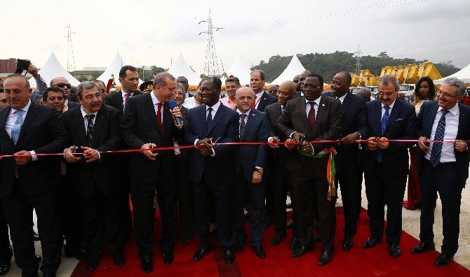 Cumhurbaşkanı Erdoğan, Fildişi Sahili’nde Beton Fabrikası’nın Açılışını Yaptı