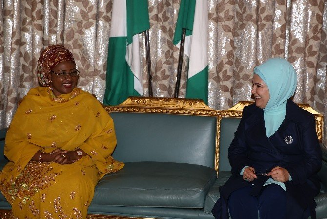 Emine Erdoğan, Buhari’nin Eşi Aıshe Buhari İle Görüştü