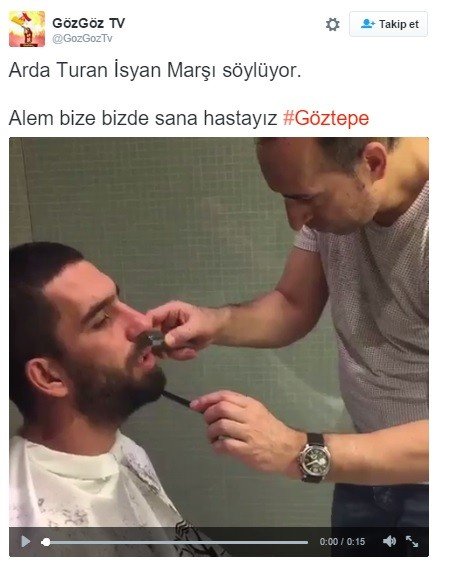 Arda Turan’dan Göztepe Marşı
