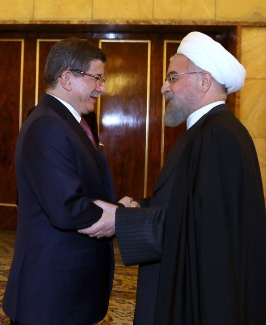Başbakan Davutoğlu, Ruhani Tarafından Kabul Edildi