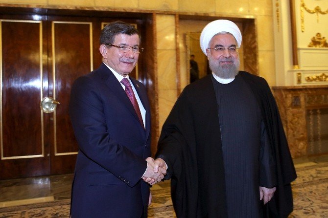 Başbakan Davutoğlu, Ruhani Tarafından Kabul Edildi