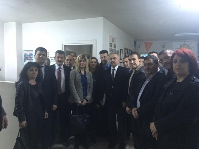 Ak Parti Teşkilatı Bölge Sorumlusu Ali Temur Kozlu Teşkilatını Ziyaret Etti