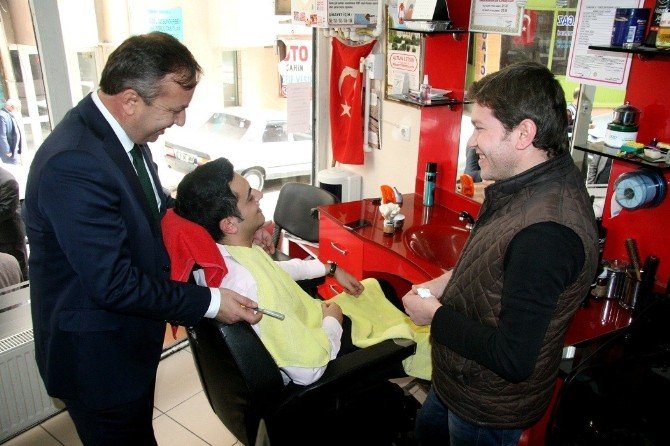 Ceylan Sungurlu’da Esnafın Sorunlarını Dinledi