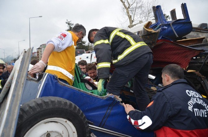 Fatsa’da Trafik Kazası: 1 Ölü, 1 Yaralı