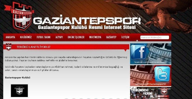 Gaziantepspor’dan Teröre Lanet