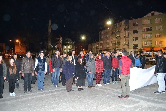 Alaçam’da Teröre Tepki Yürüyüşü
