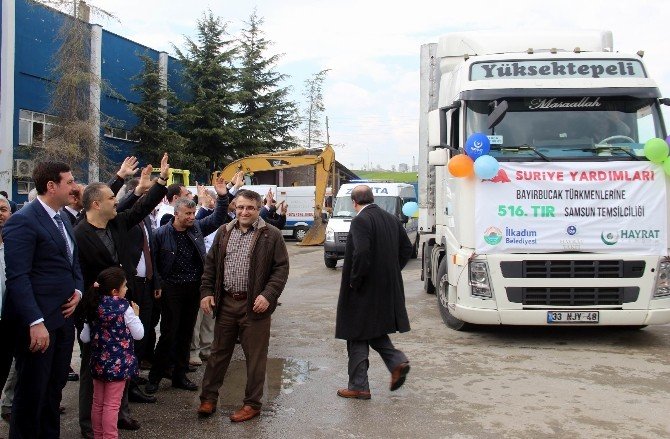 İlkadım Belediyesi’nden Bayır Bucak’a 5 Tır Dolusu Yardım