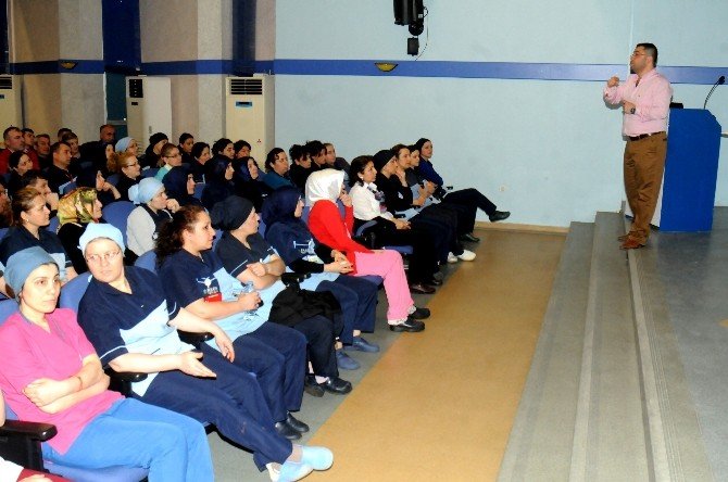Omü’de Hastane Personeline ’İş Sağlığı Ve Güvenliği’ Eğitimi