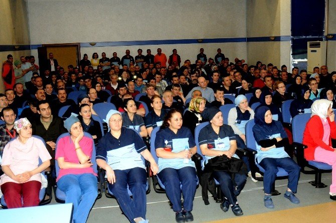 Omü’de Hastane Personeline ’İş Sağlığı Ve Güvenliği’ Eğitimi