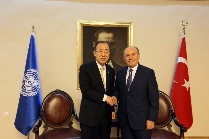 Kadir Topbaş, Bm Genel Sekreteri Ban-ki Moon İle Bir Araya Geldi