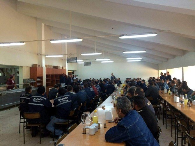 Tes-iş Sendikası Seyitömer Termik Santrali’nde İşçilerle Buluştu