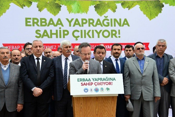 Erbaa’da Tokat Valisi Can’a Tescil Tepkisi