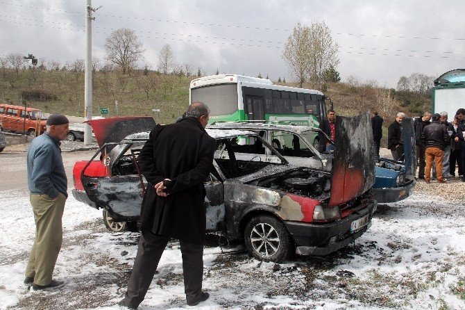 Hastane Bahçesinde Korku Dolu Anlar