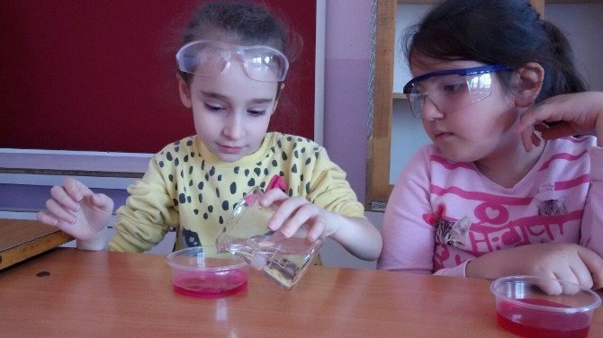 Öğrenciler "Deney Dükkanı" Ekibi İle Deney Yaptı