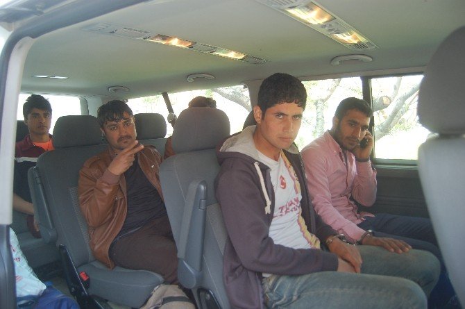 Lapseki’de 5 Kaçak Göçmen Yakalandı