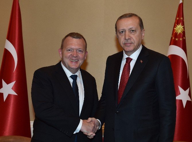 Cumhurbaşkanı Erdoğan, Danimarka Başbakanı Lokke İle Görüştü