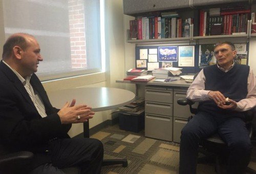 Nobel Ödüllü Aziz Sancar İle İzü Rektörü Prof. Dr. Mehmet Bulut Bir Araya Geldi