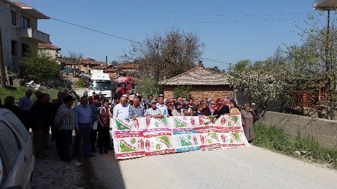 Köylü Kadınlardan Bayıltan Yol Kapatma Eylemi