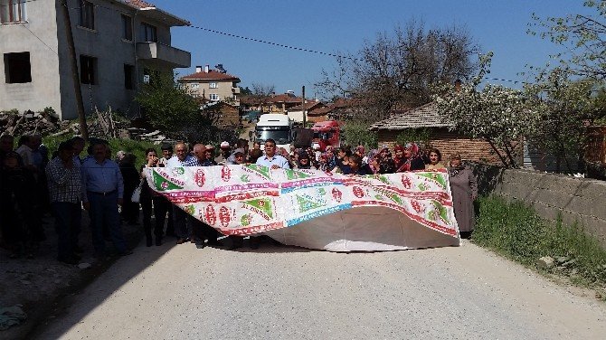 Köylü Kadınlardan Bayıltan Yol Kapatma Eylemi